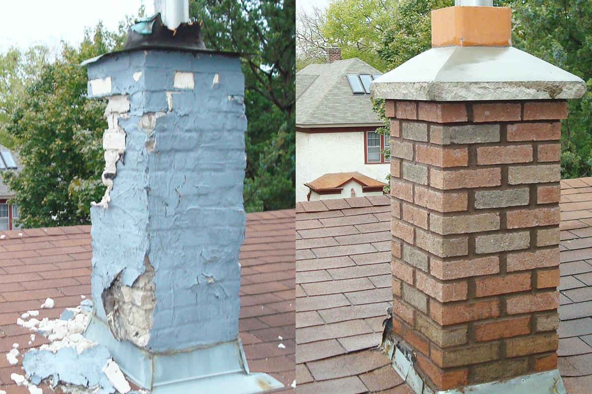 Partial chimney rebuild