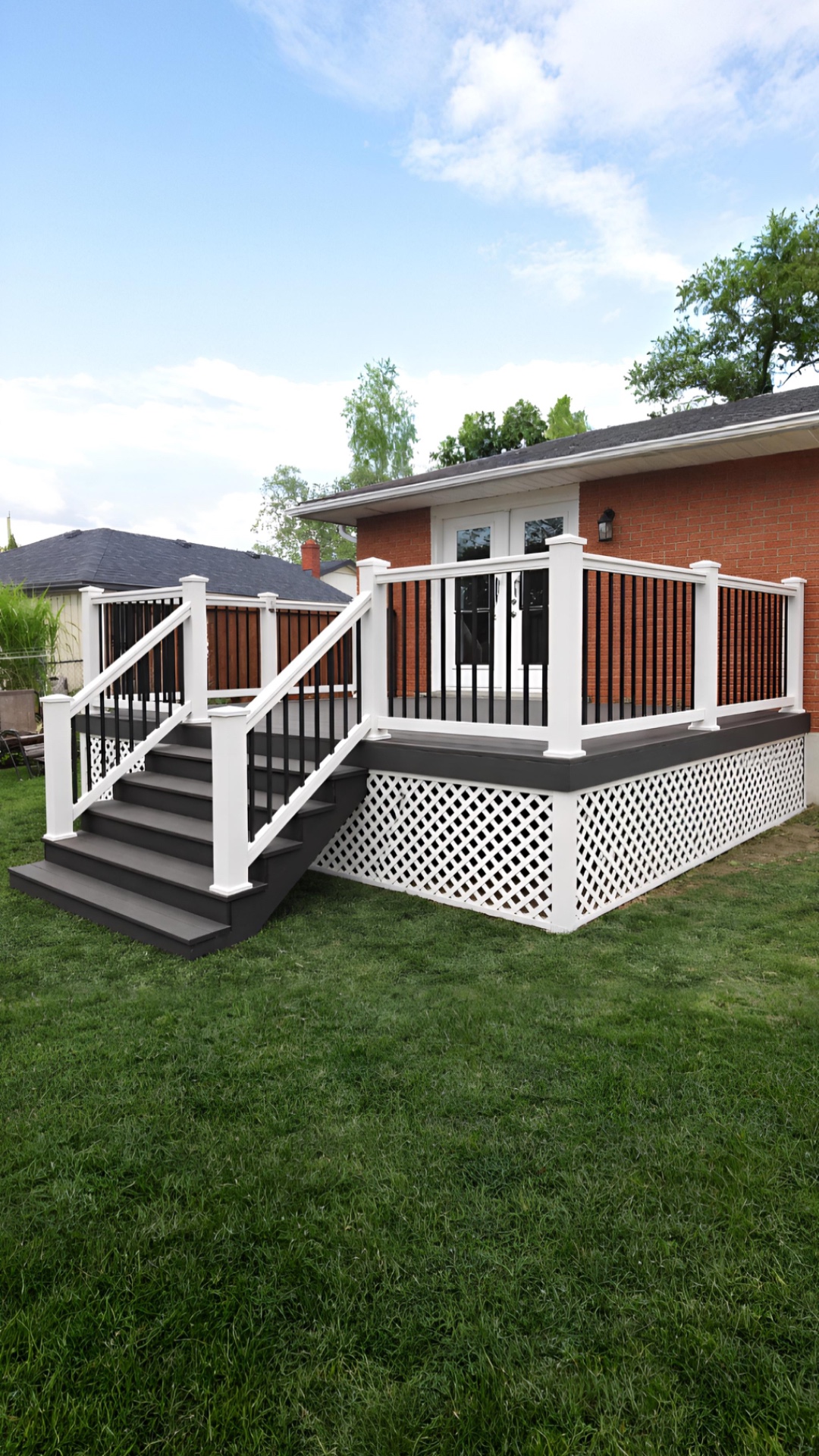 Large composite deck